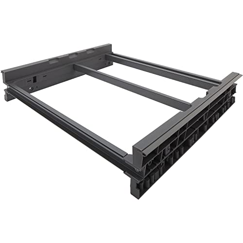 Ninka 5284.52 90680 Cornice Sospesa Eins2Fünf Kb 600 Mm, Per Bidoni Dei Rifiuti Da Appendere, In Plastica, Grigio Scuro, Argento