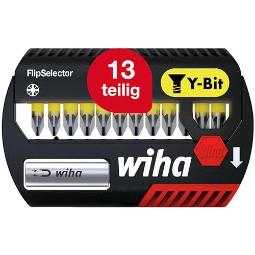 Wiha Juego De Bits Flipselector, Bits En Y De 25 Mm Torx®, De 14 Unid. De 1/4" C6,3 (41828)