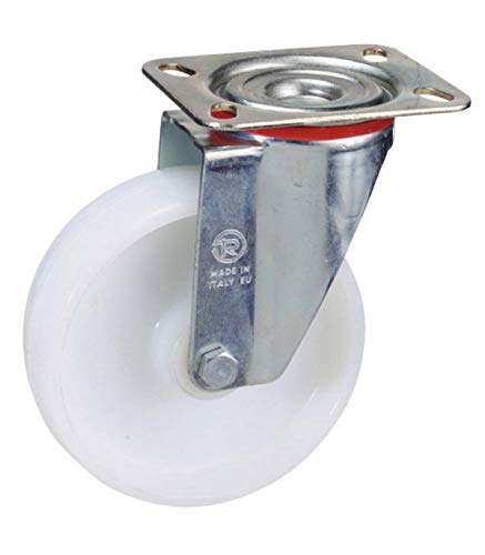 Wolfpack Linea Profesional 11110031 Rueda Industrial Nylon Placa 125 Mm