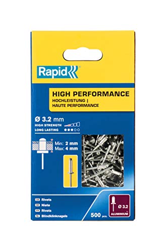 Rapid Rivetti High Performance Ø3.2 X 8 Mm. Confezione Grande Da 500 Pezzi.