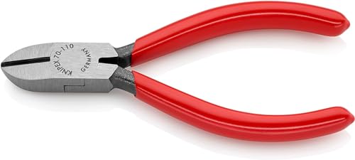 Knipex Tronchese Laterale Per Meccanica Bonderizzata Nera, Rivestiti In Resina Sintetica 110 Mm (Confezione Self-Service/Blister) 70 01 110 Sb