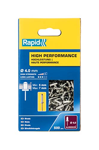 Rapid Rivetti High Performance Ø4.0 X 10 Mm. Confezione Grande Da 500 Pezzi.