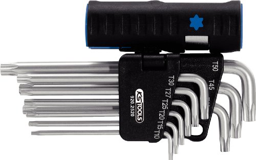 Ks Tools 920.2520 Serie Di Chiavi Maschio Piegate Torx 3In1.10 Pzt8-T50
