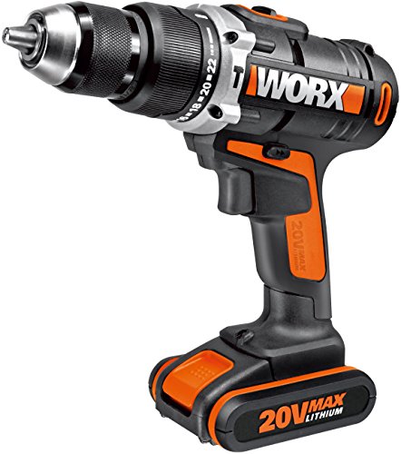 Worx Wx372.1 Hammer Drill 1 Batteria Agli Ioni Di Litio 20V-2,0Ah