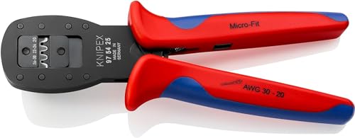 Knipex Pinza Per Mini-Connettori Crimpaggio Parallelo Per Connettori Della Serie Mini-Fit™ Di Molex Llc Brunita, Rivestiti In Materiale Bicomponente 1