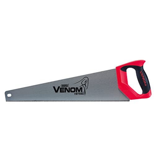 Draper 82204 Venom Second Fix Triple Ground 12Ppi Sega A Mano, Lunghezza Lama 550 Mm