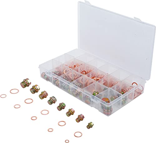 Surtido De Tornillos Y Anillos De Estanquidad De Cobre Para Tapón De Cárter | 534 Piezas