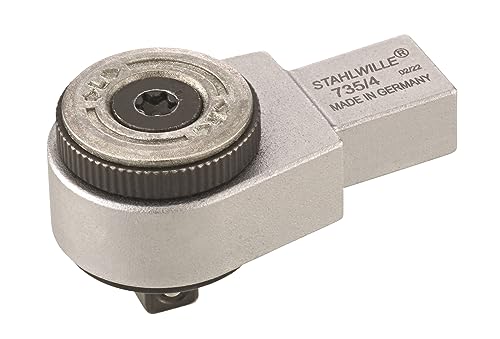 Stahlwille 735/4 | 1/4" - Cricchetto Da Infilare A Denti Fini, 9 X 12 Mm, Da Inserire In Chiave Dinamometrica, Design Compatto, Prodotto In Germania