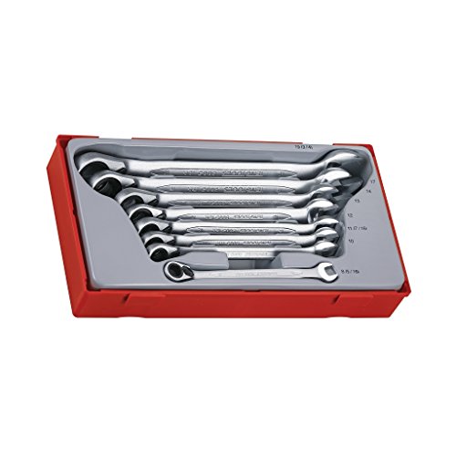 Teng Tt6508R - Set Di Chiavi Combinate A Cricchetto Metriche (8 Pezzi)