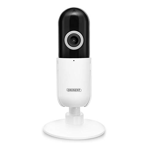 Eminent Em6400 Telecamera Di Sorveglianza Wifi, E-Smartlife 720P, Per Casa, Bambini, Anziani E Animali, Rilevamento Movimento, Audio Bidirezionale, Co