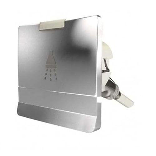 Chrom Showerhead+Chrom Squarcover+3Mhose