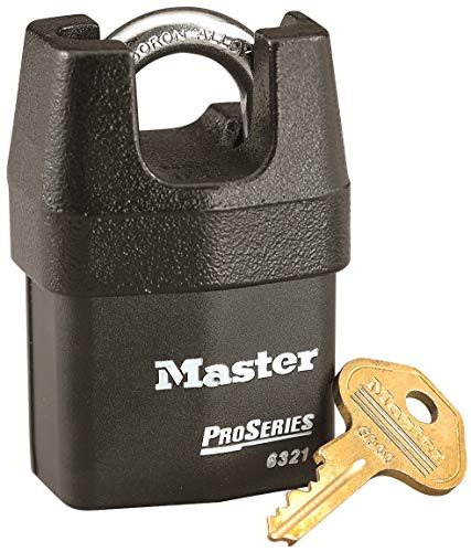 Master Lock Lucchetto Ad Alta Sicurezza [Arco Protteto] [Chiave] [Esterno] 6321Eurd - Ideale Per Trasporto E Applicabilità Industriale