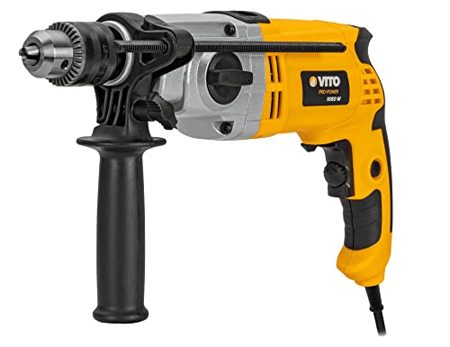 Vito 1050 W Hammer Drill With Hammer Function, 13 Mm Chuck (Vibe1050A), Reversible And Adjustable Speed, 2-1 Function: Hammer And Drill