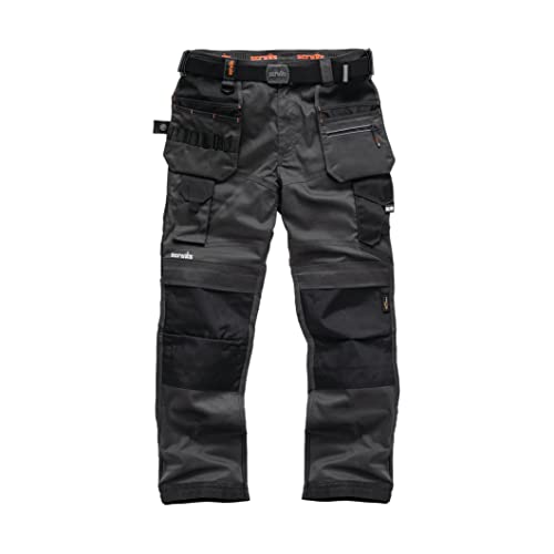 Scruffs Uomo Pro Flex Holster Pantaloni Da Lavoro Not Applicable, Grigio (Graphite 001), (Taglia Unica: 32)