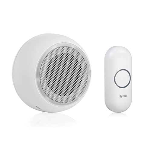 Byron Set Campanello Senza Fili Dby-23512, Funzione Muto, Pulsante Impermeabile, Ampia Portata