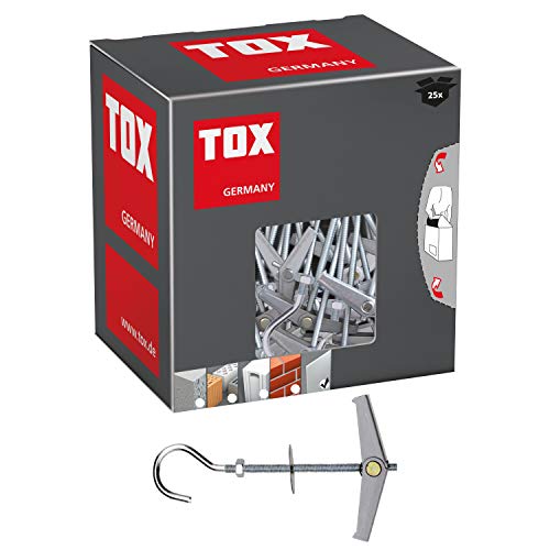 Tox Tassello A Gancio Ribaltabile A Molla Pirat Eddi-S M5, 25 Pz, 024100101