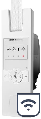 Homepilot Avvolgitore Elettrico Smart Rollotron Classic Mini Per Tapparelle Fino 45 Kg (Circa 6 M²), Per Cinghia Da 15 Mm, Comp. Con Telecomando (App