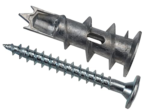 Forgefix Msp420 Spina Di Velocità In Zinco Per Parete Cavità, 4,5 X 35 Mm, Confezione Da 100, Argento, 4.0 Mm, Set Di 100 Pezzi