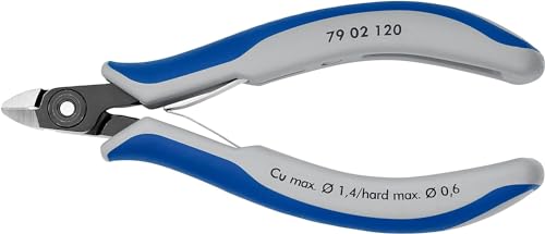 Knipex Tronchese Laterale Di Precisione Per Elettronica Brunita, Rivestiti In Materiale Bicomponente 120 Mm 79 02 120