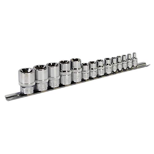 Sealey Ak618 - Presa Trx-Stella Set 14Pc 1/4", 3/8" E 1/2"Drive Sq E4-E24