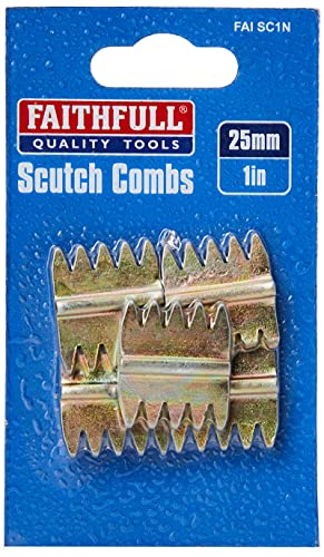 Faithfull Scutch Combs 25Mm Pack 5