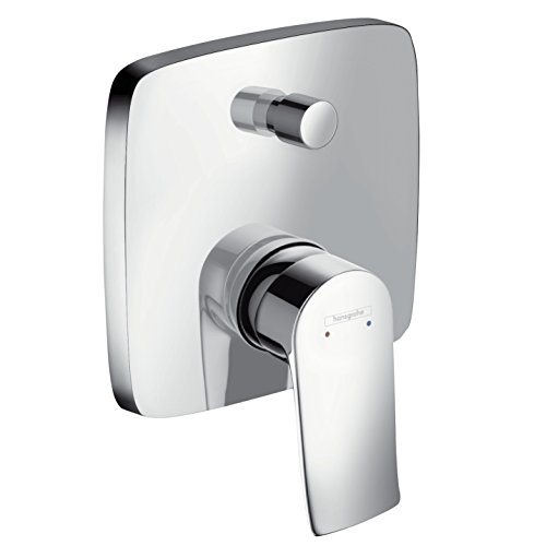 Hansgrohe Metris Miscelatore Monocomando Vasca Ad Incasso Con Valvola Antiriflusso In Accordo Con La Norma En1717, Cromo, 31451000