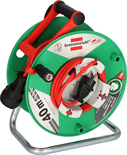 Brennenstuhl 1188470 Garant G Ip 44, Avvolgicavo Da Giardino 40 M At-N05V3V3-F 3G1,5