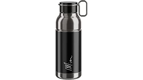 Bidon Elite Mia 650Ml Negro/Plata