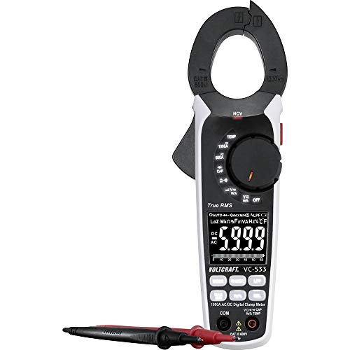 Voltcraft Vc-533 Pinza Amperometrica Digitale Cat Iii 600 V Display (Counts): 6000