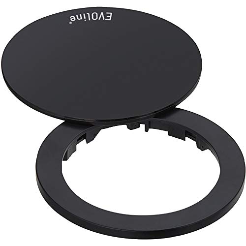 Evoline 159909280300 One-Anello Di Copertura Con Coperchio Girevole, Colore: Nero