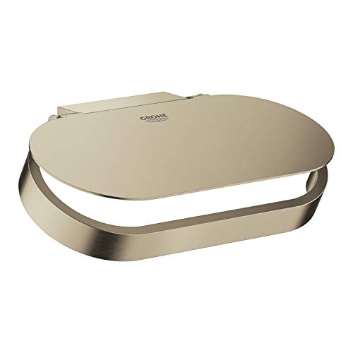 Grohe Gro-41069En0 41069En0-Selection Portarrollos, Nichel Spazzolato, Large