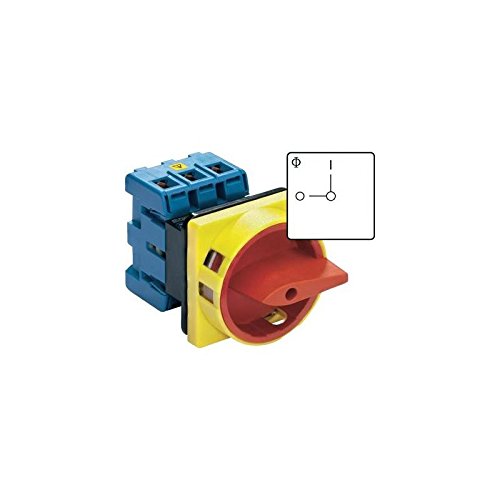 Kraus & Naimer Kg41B T203/01 E - Separatore Di Carico Bloccabile, 40 A, 1 X 90°, Rosso, Giallo, 1 Pezzo