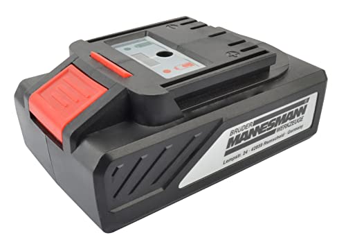 Brüder Mannesmann Werkzeuge M17696 Replacement Battery, Grey