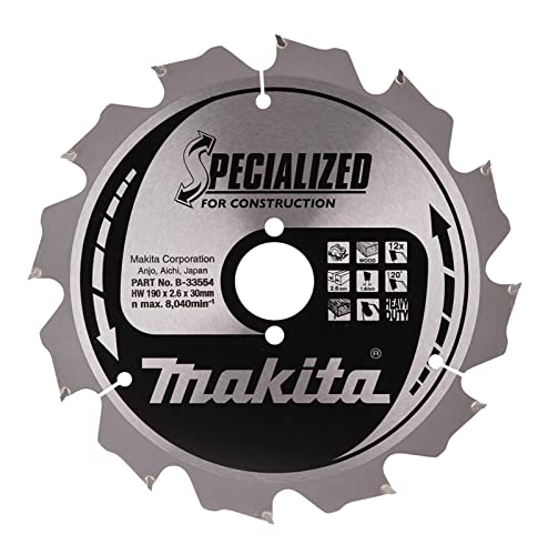Makita Lama Specialized, 190 X 30 Mm, 12Z, B-33554