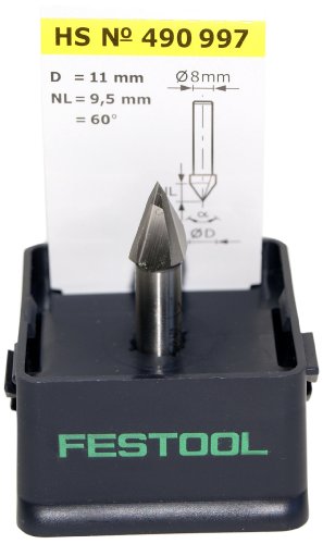 Festool Fresa Para Ranuras En V Hs S8 D11/9,5/60°