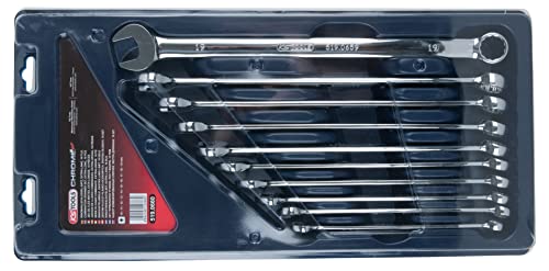 Ks Tools 519.0660 Serie Di Chiavi Combinate Chromeplus Extra Lunghe,10Pz.10-19Mm