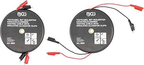 Caja De Cables Para Pinzas De Cocodrilo | Autoarrollante | 15 M