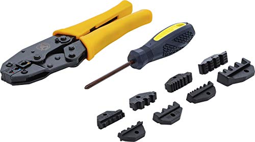 Forza Uomo 9070 Crimp Set Di Pinze Con 5 Coppie Di Ganasce, 7 Pezzi