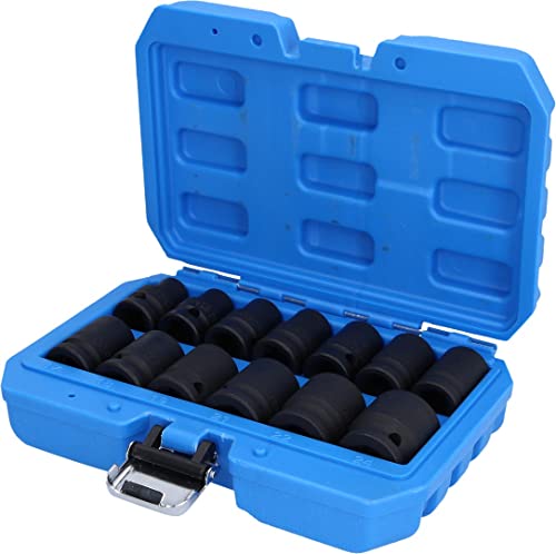 Juego De Llaves De Vaso De Impacto Hexagonales 1/2", 13 Pzs, Cortas