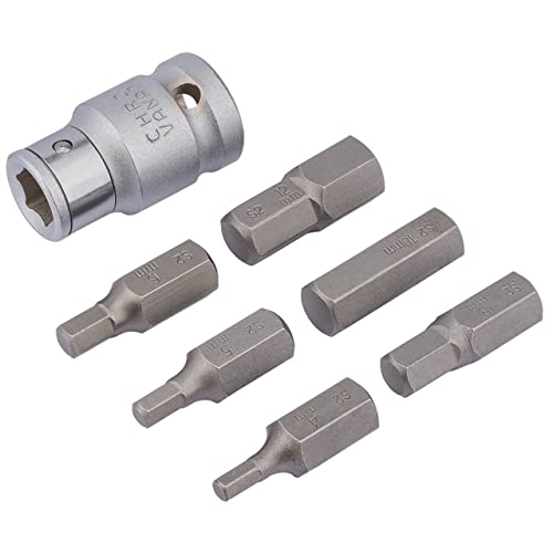 Draper 83565 - Set Di 7 Portainserti Esagonali Metriche