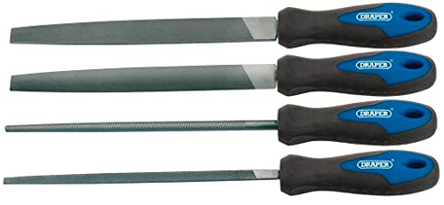 Draper 44962 - Set 4 Lime Con Impugnatura Softgrip, 200 Mm
