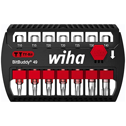 Wiha Juego De Bits Bitbuddy®, Bits En Ty De 49 Mm Torx®, De 8 Unid. De 1/4" E6,3 (42115)