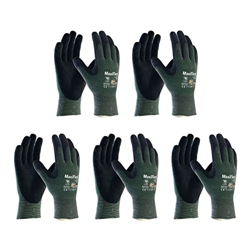 Vasalat Maxi-Cut-Gr.10-Sb5 Guanti Da Lavoro, Verde/Nero