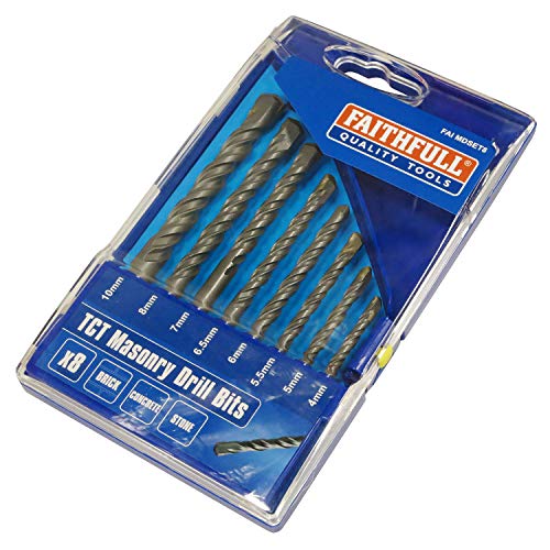 Faithfull 8 Piece Standard Masonry Drill Set