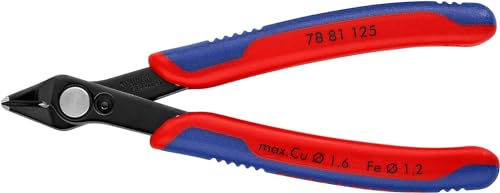 Knipex Electronic Super Knips Brunita, Rivestiti In Materiale Bicomponente 125 Mm (Confezione Self-Service/Blister) 78 81 125 Sb