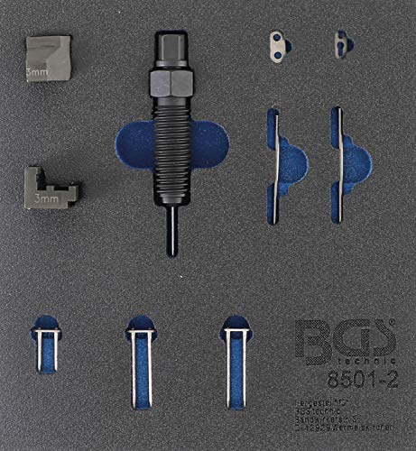 Bandeja Para Carro 1/6: Juego Complementario Para Remachador De Cadenas De Distribución (Bgs 8501) | Adecuado Para Pasadores De Cadena De 3 Mm
