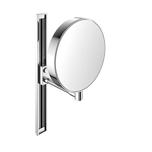 Emco Specchio Da Trucco E Rasatura, Con Guide, 1 Pezzi, Cromato, 109500115