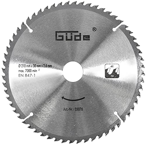 Güde Carbide Lama 210X30Mm Con 60 Denti