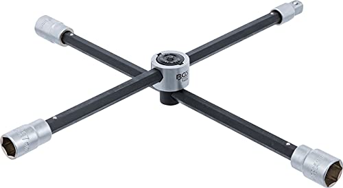 Llave De Cruz Para Automóviles, Plegable | Para Autos | Cuadrado | 17 X 19 X 21 X 12,5 Mm (1/2")