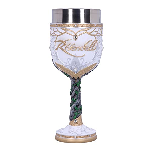 Nemesis Now Calice Rivendell Con Licenza Ufficiale, Lord Of The Ring, Bianco, 19,5 Cm